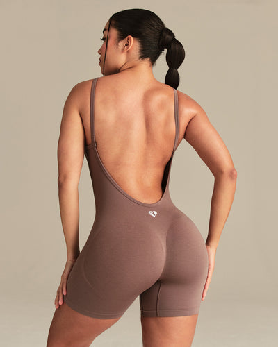 Define 2.0 Scrunch Short Unitard | Mocha