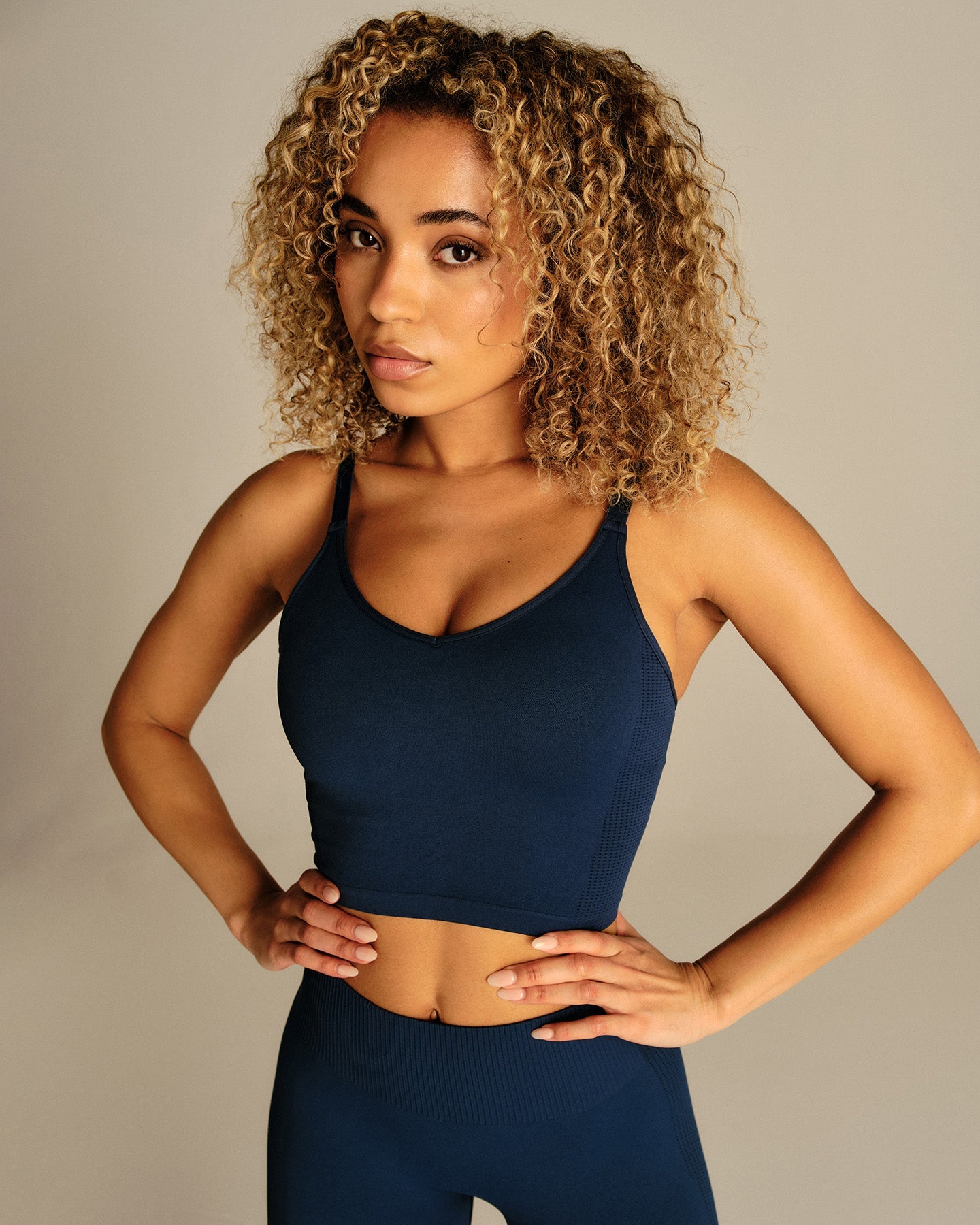 Power Built-In Bra Tank | True Navy