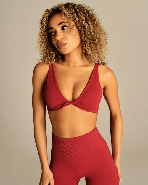 Power Reversible Twist Bra | True Red