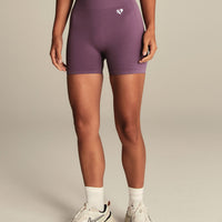 Power High Waist Shorts | Dusk Plum