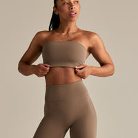 Essential Twist Back Bandeau Bra | Caribou