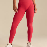 Power High Waist Leggings | Spicy Red