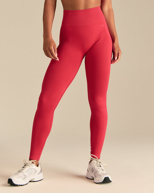Power High Waist Leggings | Spicy Red
