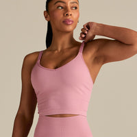 Power Built-In Bra Tank | Blush Pink
