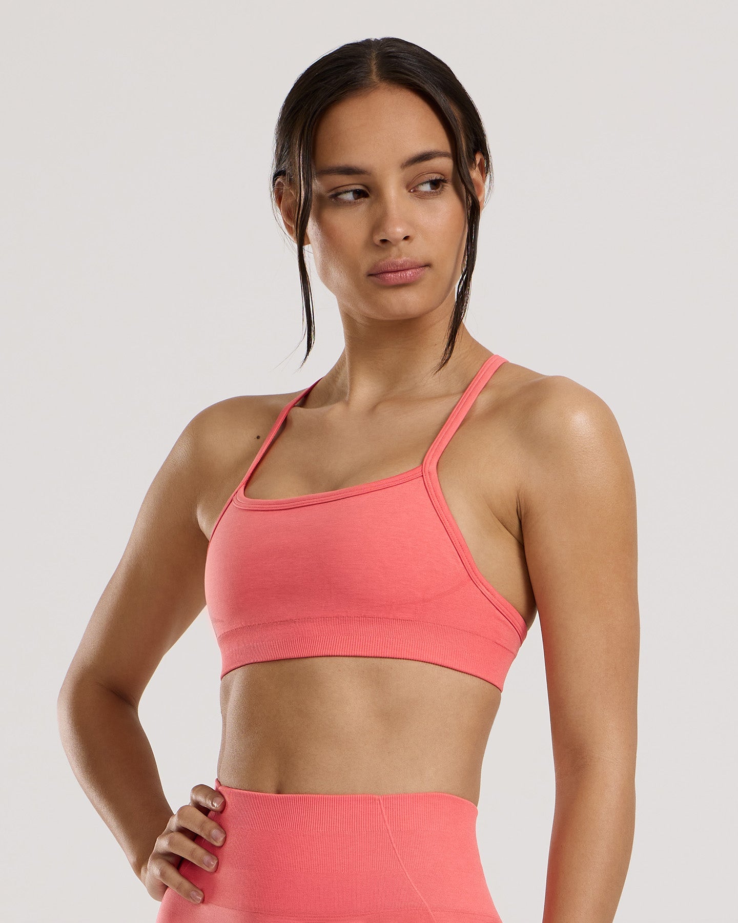 Define 2.0 Racer Back Bra | Sunlit Coral