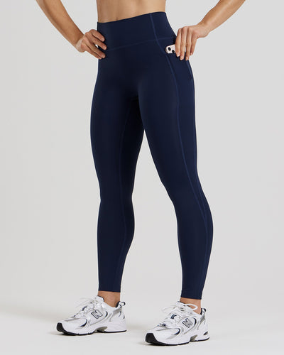Essential High Waist Leggings with Pockets | Sapphire Blue