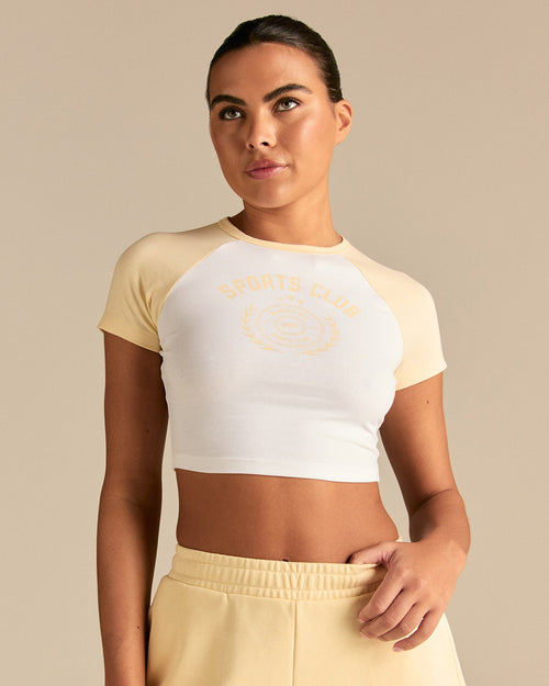Comfort Sports Club Baby T-Shirt | Buttercup