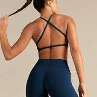 Define 2.0 Cross Back Bra | True Navy