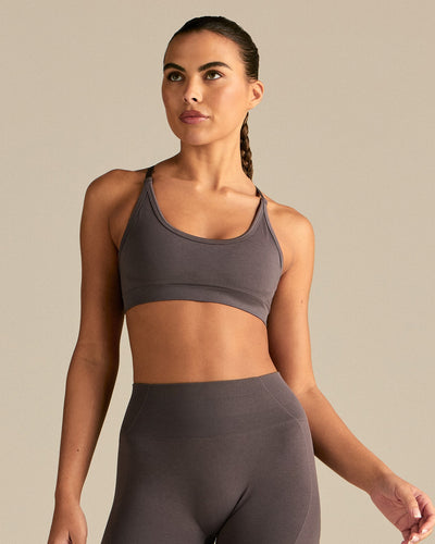 Define 2.0 Cross Back Bra | Slate Grey