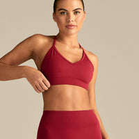 Define 2.0 Halter Neck Bra | True Red