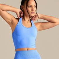 Define 2.0 Halter Tank | Chambray Blue