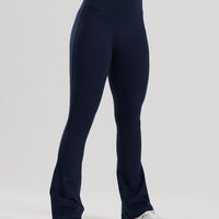 Essential High Waist Mini Flared Leggings | Sapphire Blue