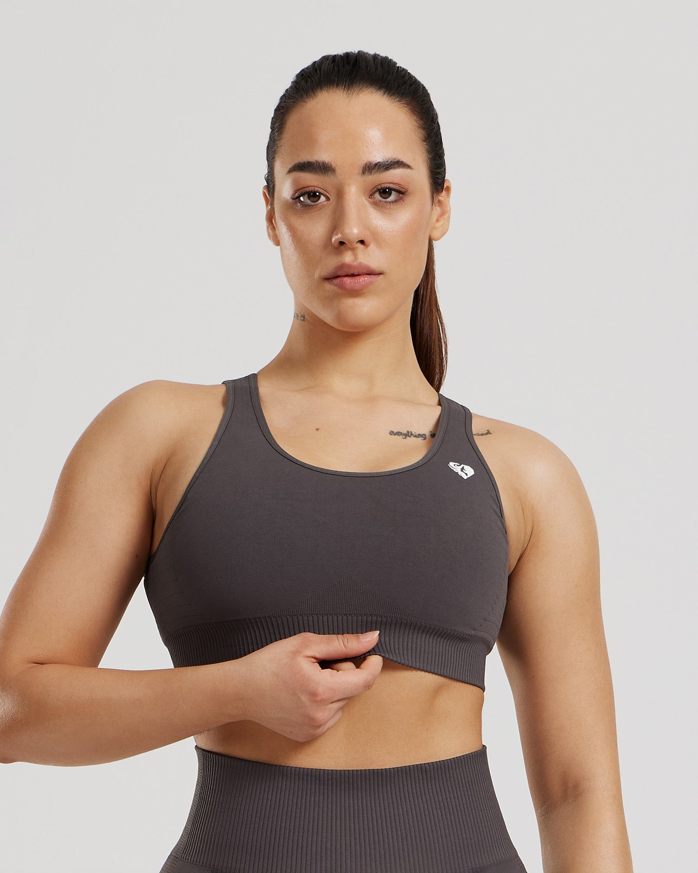 Power Adjustable Sports Bra | Graphite