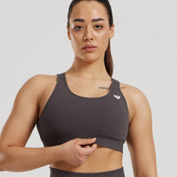 Power Adjustable Sports Bra | Graphite