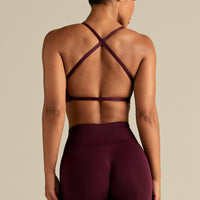 Define 2.0 Cross Back Bra | Merlot