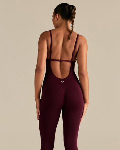 Define 2.0 Scrunch Adjustable Unitard | Merlot