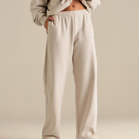 Comfort Cozy Straight Leg Joggers | Stone