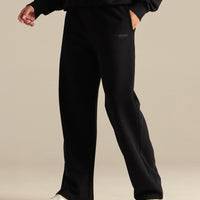 Comfort Cozy Straight Leg Joggers | Black