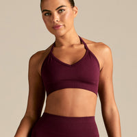 Define 2.0 Halter Neck Bra | Merlot