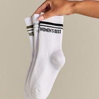 Premium Crew Stripe Socks (3PK) | Black/Dark Olive/Silver Grey