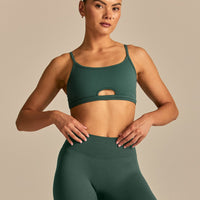 Emphasize Peek-A-Boo Bra | Evergreen