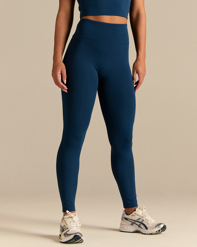 Essential High Waist Leggings | True Navy