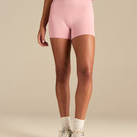 Essential High Waist Shorts | Sweet Pink