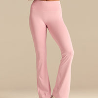 Essential High Waist Flared Leggings | Sweet Pink