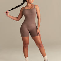 Define 2.0 Scrunch Short Unitard | Mocha