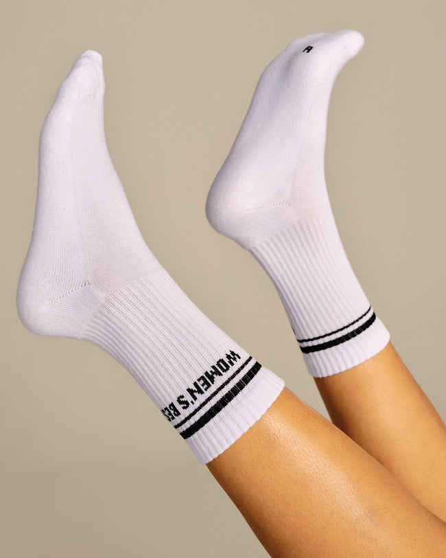 Premium Crew Stripe Socks (3PK) | True Red/Chambray Blue/Black