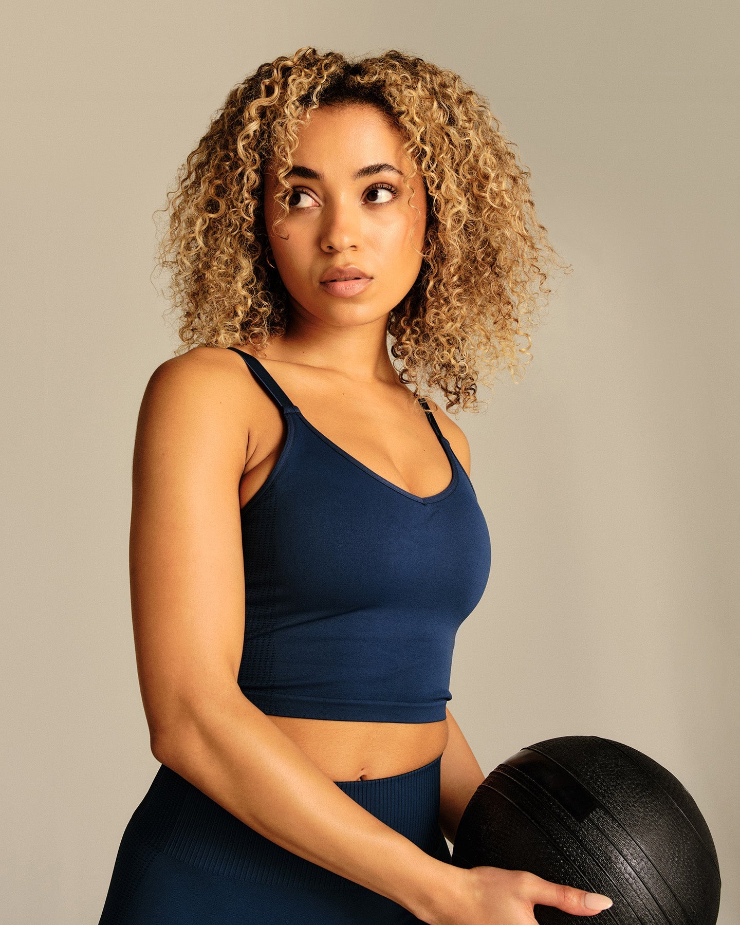 Power Built-In Bra Tank | True Navy