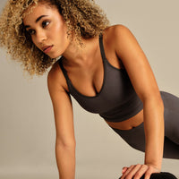 Power Built-In Bra Tank | Slate Grey