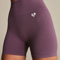 Power High Waist Shorts | Dusk Plum