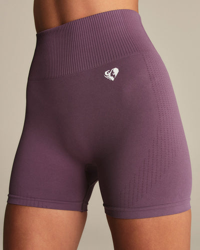 Power High Waist Shorts | Dusk Plum