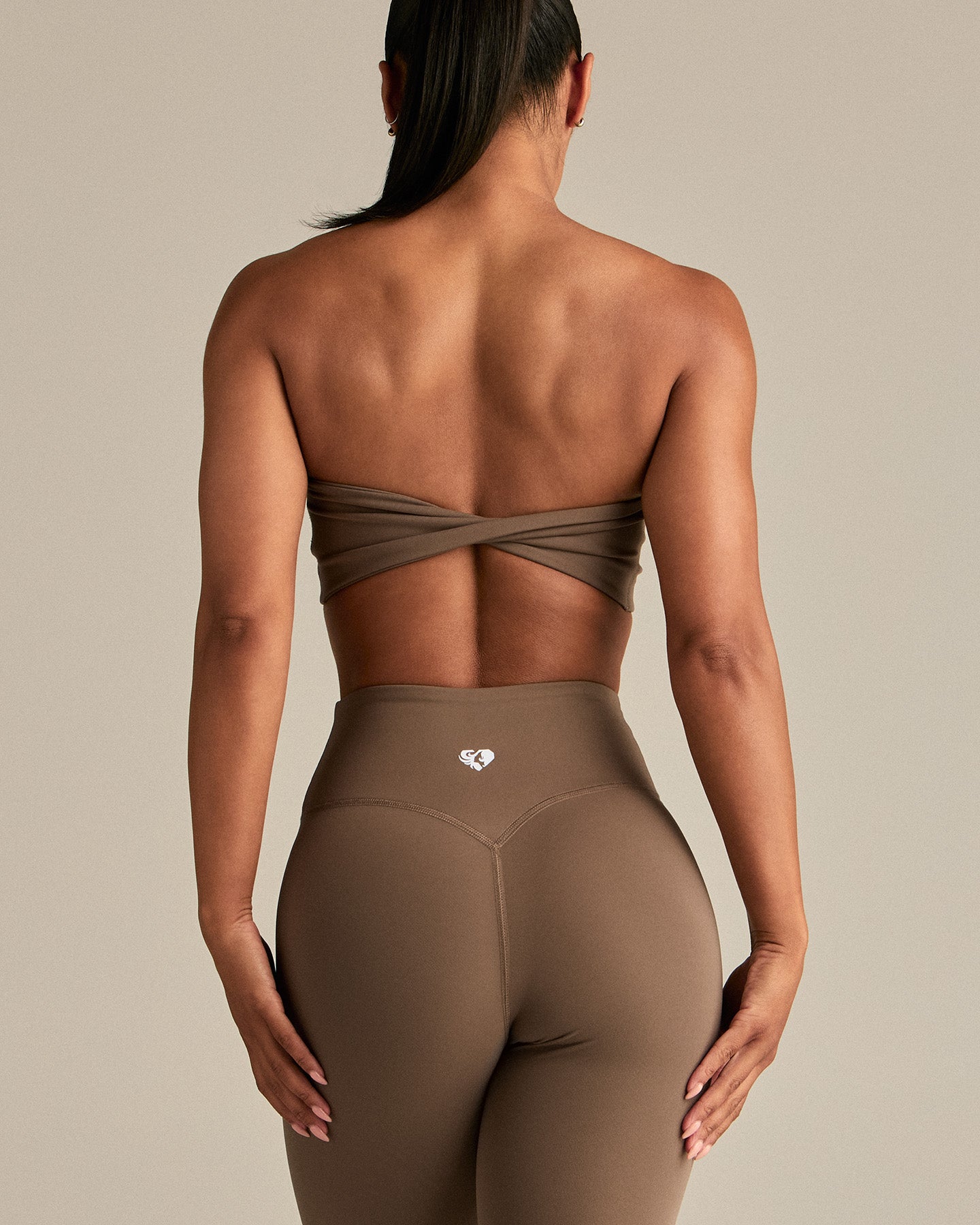 Essential Twist Back Bandeau Bra | Caribou