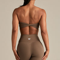 Essential Twist Back Bandeau Bra | Caribou