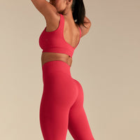 Power High Waist Leggings | Spicy Red