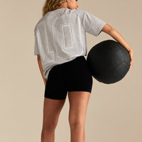 Comfort Oversized "10" Graphic T-Shirt | Grey Marl