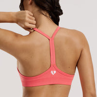 Define 2.0 Racer Back Bra | Sunlit Coral