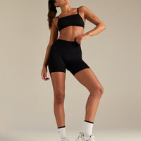 Emphasize Mid Waist 5" Shorts | Black