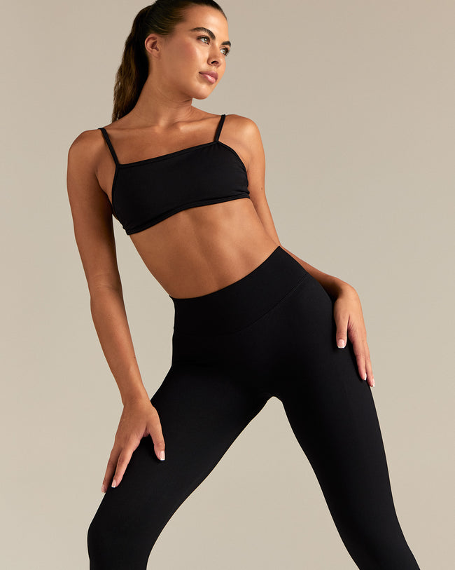 Emphasize Mid Waist Leggings | Black