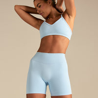 Emphasize Mid Waist 5" Shorts | Blue Haze