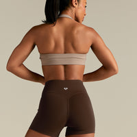 Essential Twist Front Halter Bra | Buff