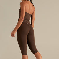Essential High Waist Capri Leggings | Cocoa