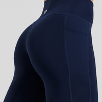 Essential High Waist Leggings with Pockets | Sapphire Blue