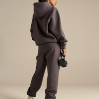 Comfort Oversized PWR Hoodie | Slate Grey