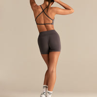 Define 2.0 Cross Back Bra | Slate Grey