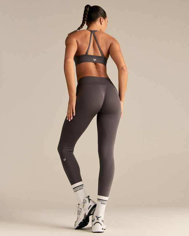 Define 2.0 Halter Neck Bra | Slate Grey