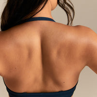 Define 2.0 Scrunch V-Neck Bra | True Navy