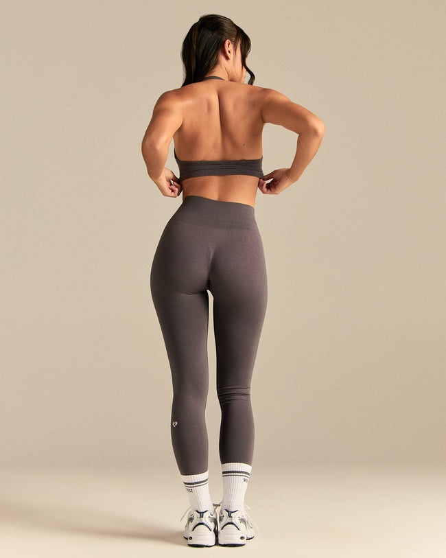 Define 2.0 Scrunch V-Neck Bra | Slate Grey